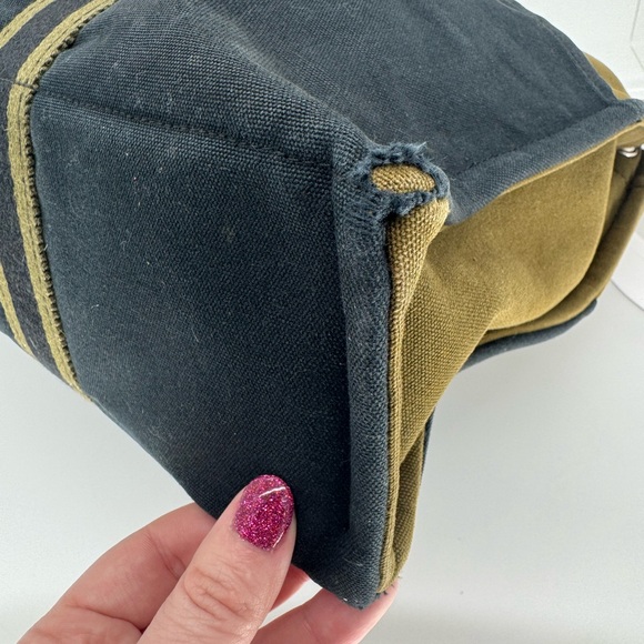 Hermès Tote Canvas Fourre-Tout | Olive & Navy | Authentic - Picture 9 of 15